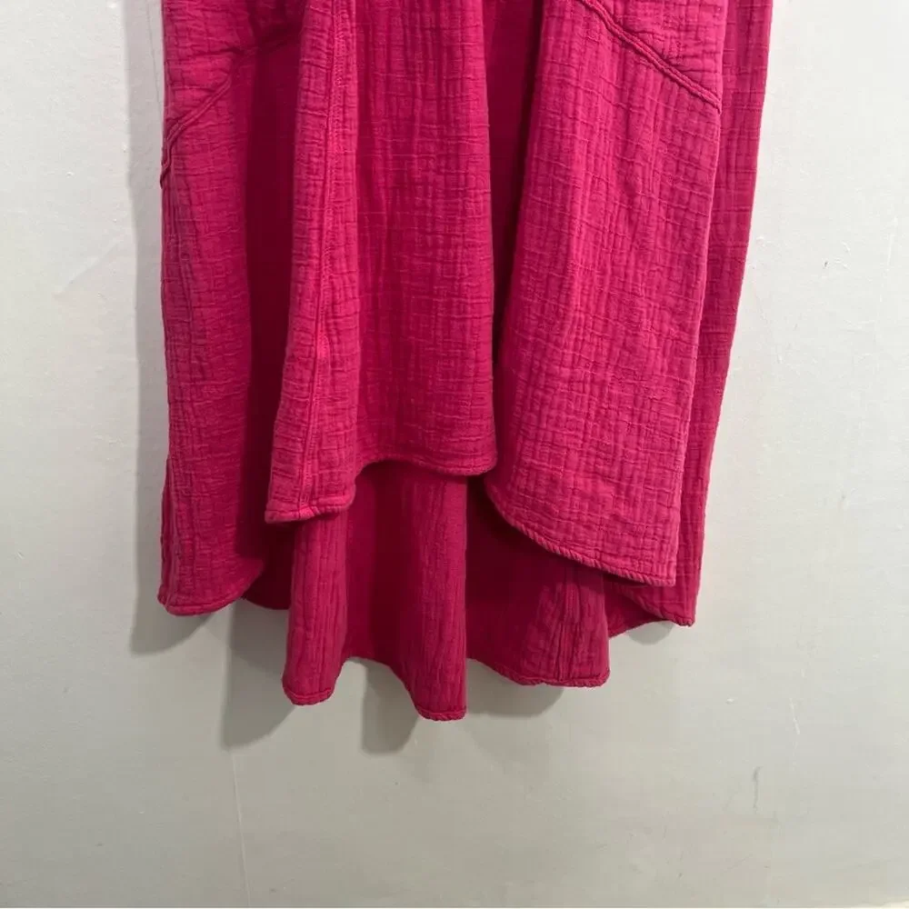 Daily Practice by Anthropologie Everyday Tee Dress XS Raspberry Rose/Hot Pink - Picture 7 of 15